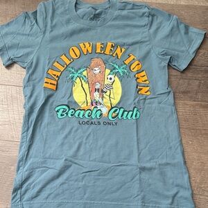 Halloween Town Beach Club Graphic Tee - Teal